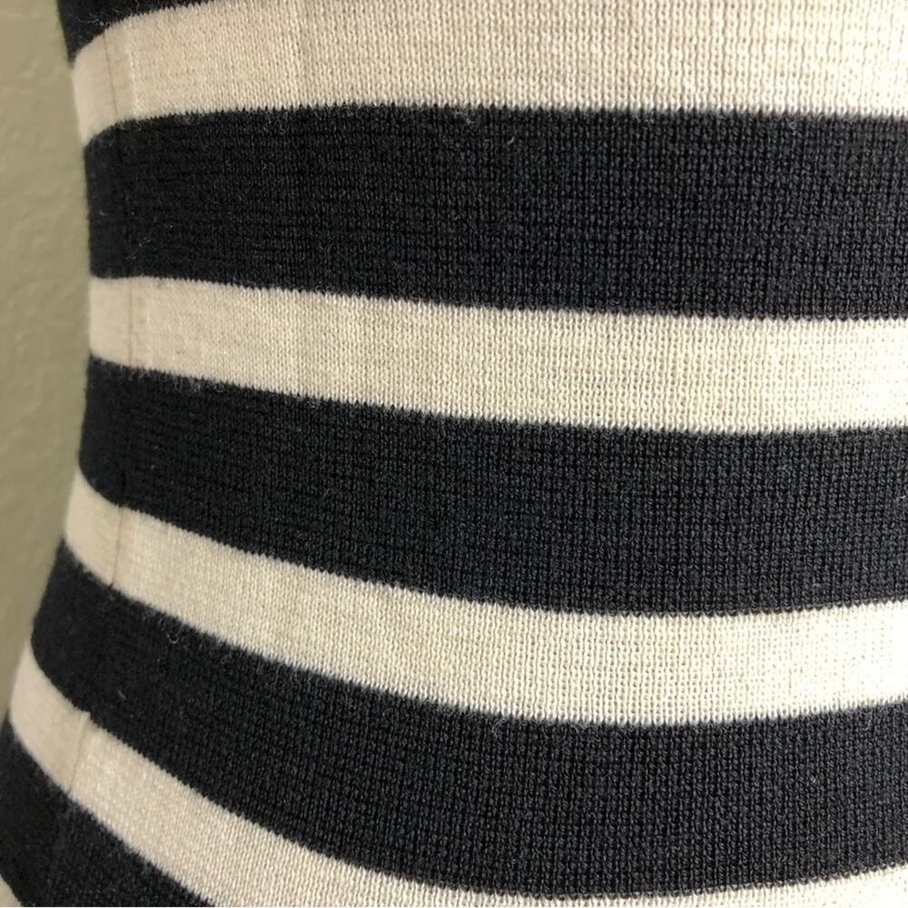 Tory Burch black and cream striped wool sweater size Extra Small - Picture 5 of 15